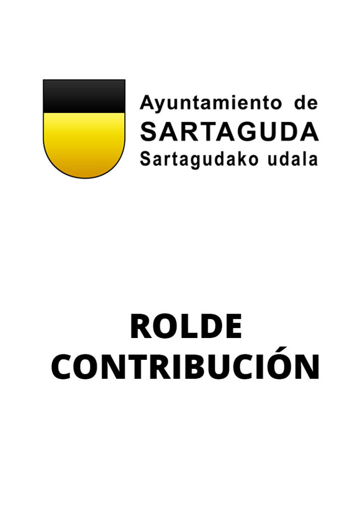 Se informa a todos los vecinos del municipio de Sartaguda que el plazo de pago en periodo voluntario del Rolde 1º pago contribución especial.