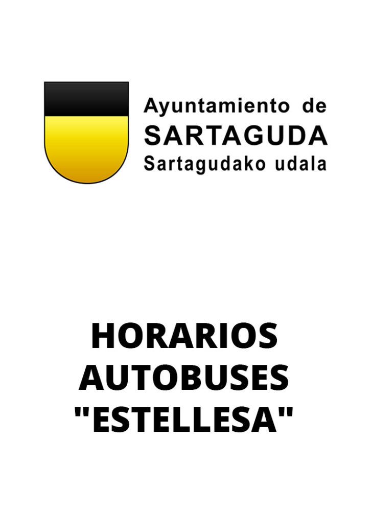 Desde el Ayuntamiento de Sartaguda os ponemos a disposición de todos los nuevos horarios de los autobuses La Estellesa
