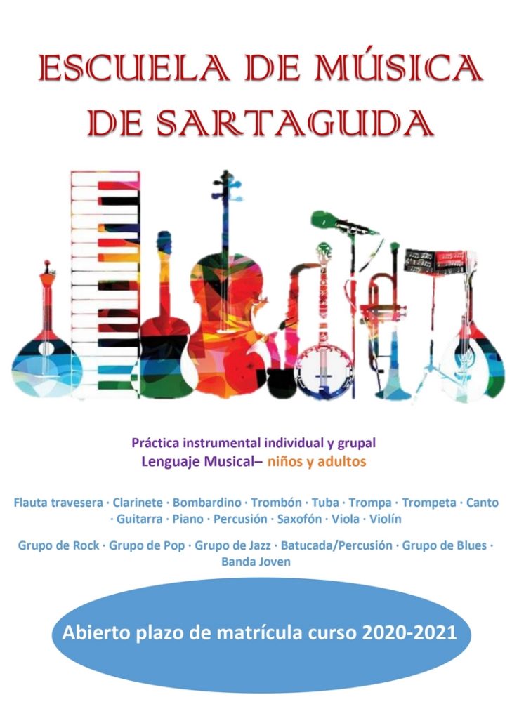 Abierto plazo de matrícula para el curso 2020-2021 de la escuela de música de Sartaguda