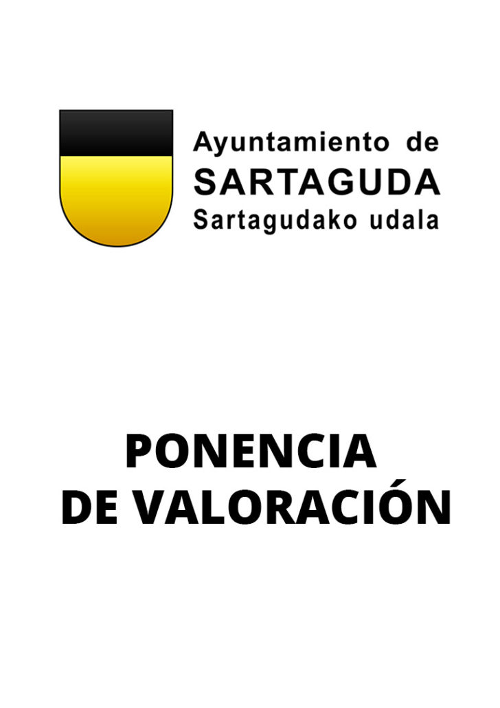 Se somete el proyecto de ponencia de valoración de Sartaguda a información pública durante el plazo de veinte días hábiles