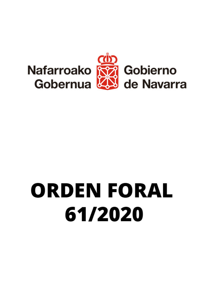 Se modifica parcialmente la Orden Foral 57/2020, por la que se adoptaron medidas específicas de prevención del COVID-19