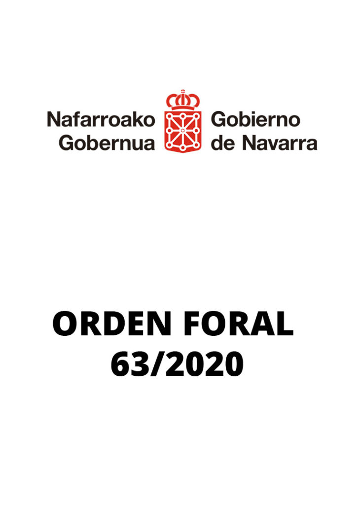 Orden Foral 63/2020, se adoptan medidas específicas de prevención para Navarra como consecuencia del COVID-19