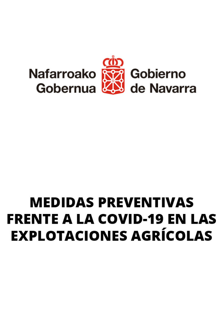Medidas preventivas aprobadas frente a la Covid-19 en las explotaciones agrícolas