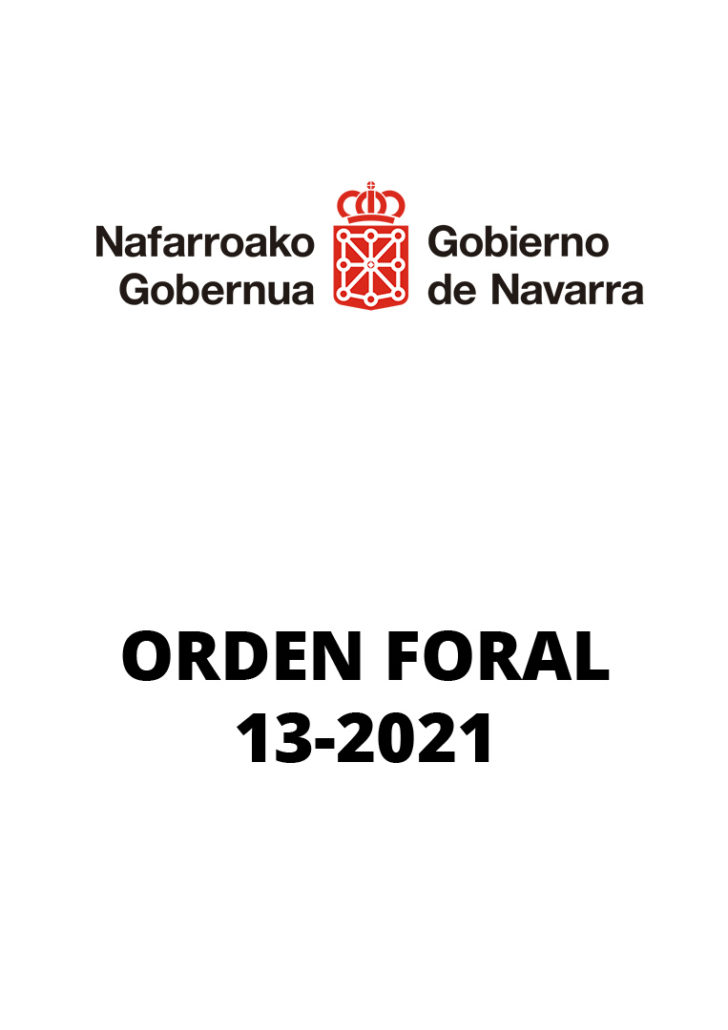 Orden foral 13/2021 por la que se adoptan medidas específicas de prevención ante el Covid-19.