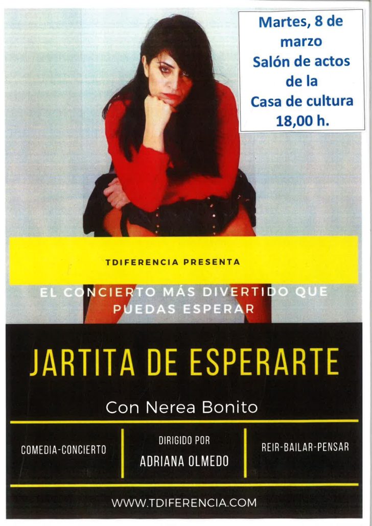 No pierdas el 8 de marzo el concierto más divertido que puedas esperar: Jartita de esperarte, con Nerea Bonito.
