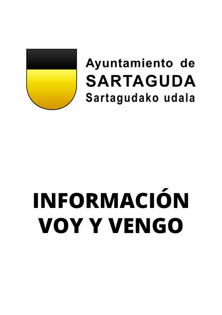 El ayuntamiento de Sartaguda informa sobre los horarios de salida y regreso en las diferentes localidades del servicio de 