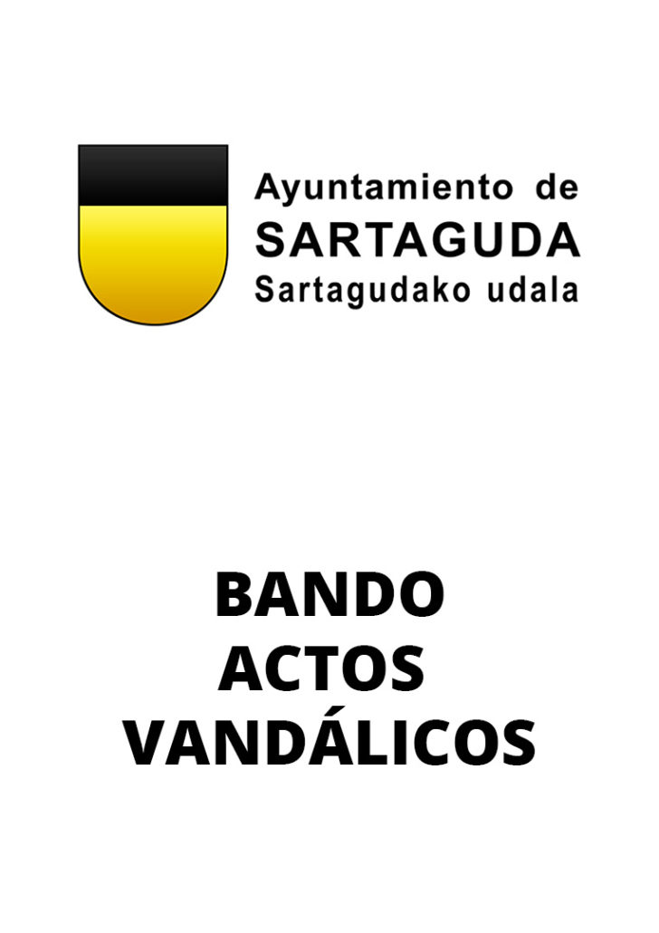 El ayuntamiento de Sartaguda informa sobre los vergonzosos actos vandálicos ocurridos los días anteriores en los cuales se realizaron pintadas