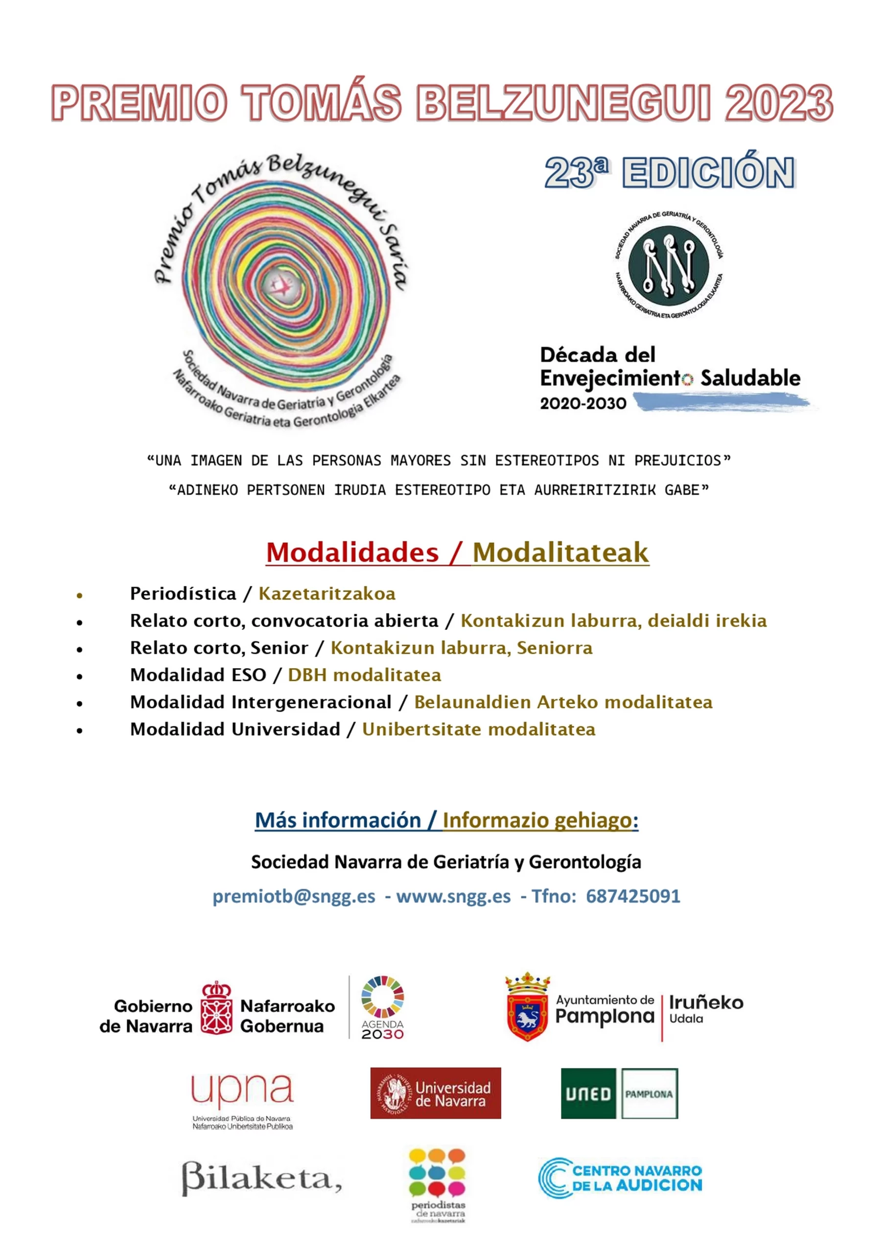 Premio Tomás Belzunegui 2023 img