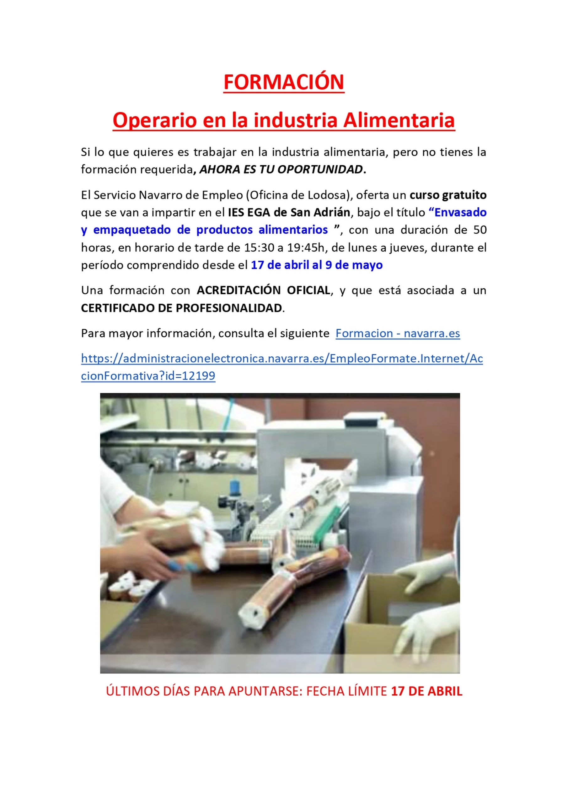 Formación industria Alimentaria img