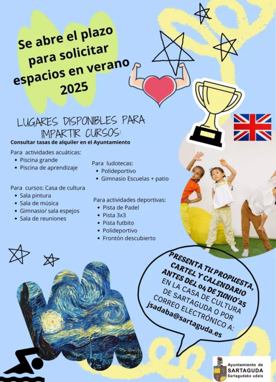 Se abre el plazo para solicitar espacios para impartir una actividad en verano 2025(1) Se abre el plazo para solicitar espacios para impartir una actividad en verano 2025(1)