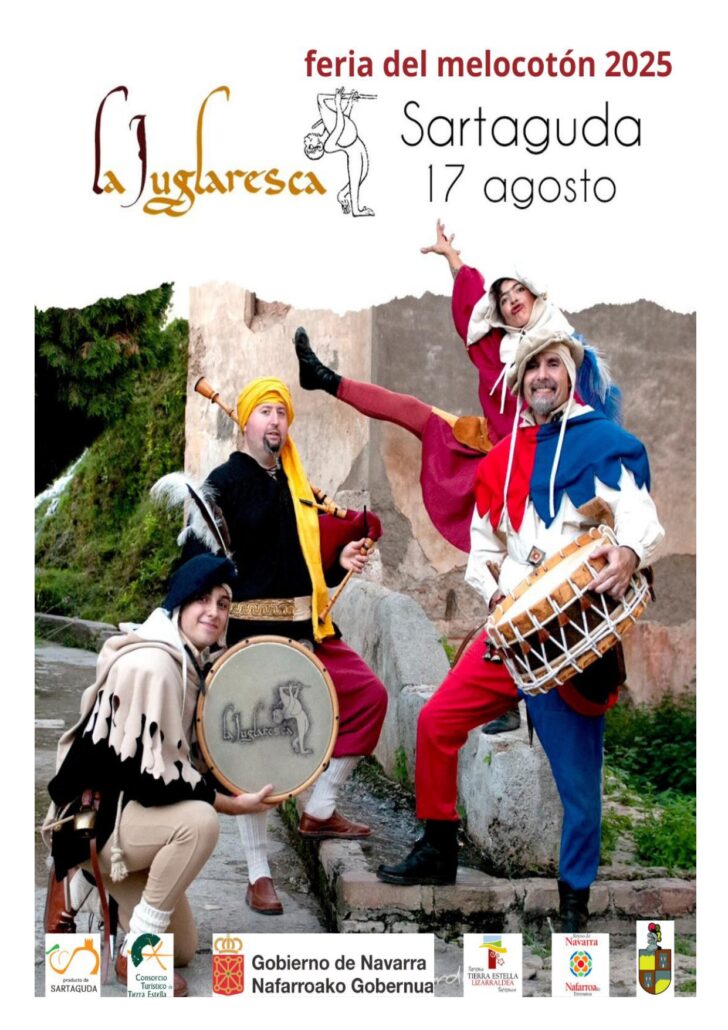 🎭 La Juglaresca llega a Sartaguda el 17 de agosto para llenar la Feria del Melocotón 2025 de música, humor y recreación medieval...