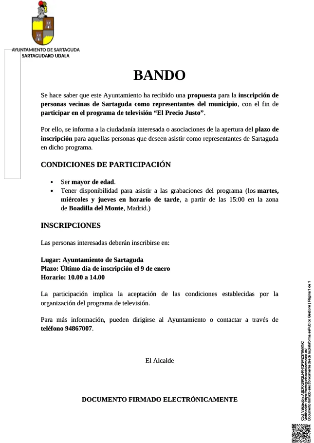 Img bando el precio justo