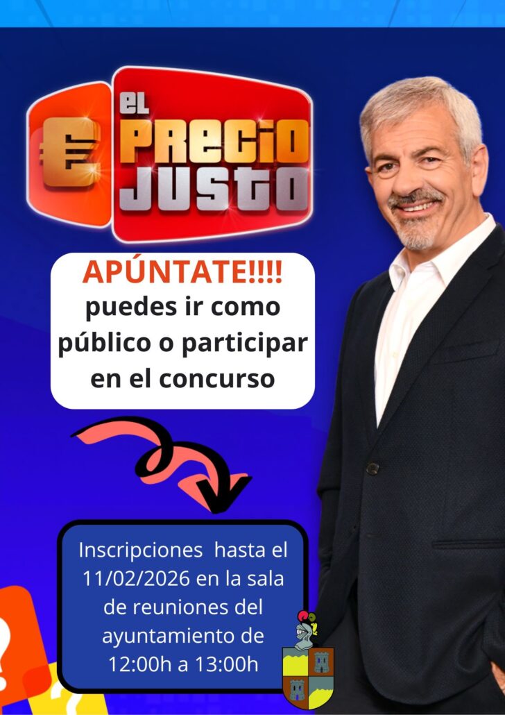 Se abre el plazo de inscripción para todas las personas interesadas en asistir como público o participar en el concurso “El Precio Justo”.