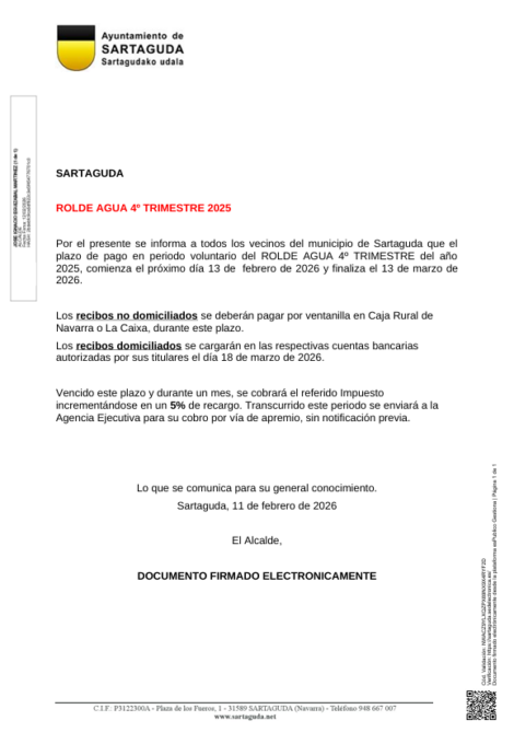 Rolde Agua 4º trimestre