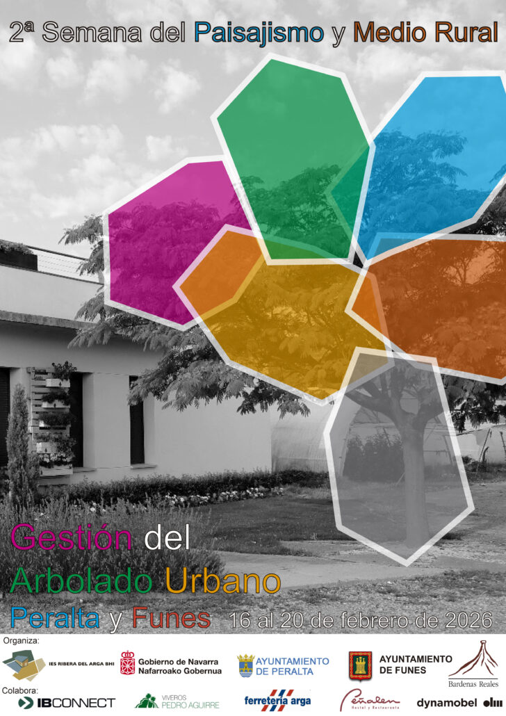 Del 16 al 20 de febrero de 2026 se celebra en Peralta y Funes la 2ª Semana del Paisajismo y Medio Rural, centrada en la gestión del arbolado urbano.