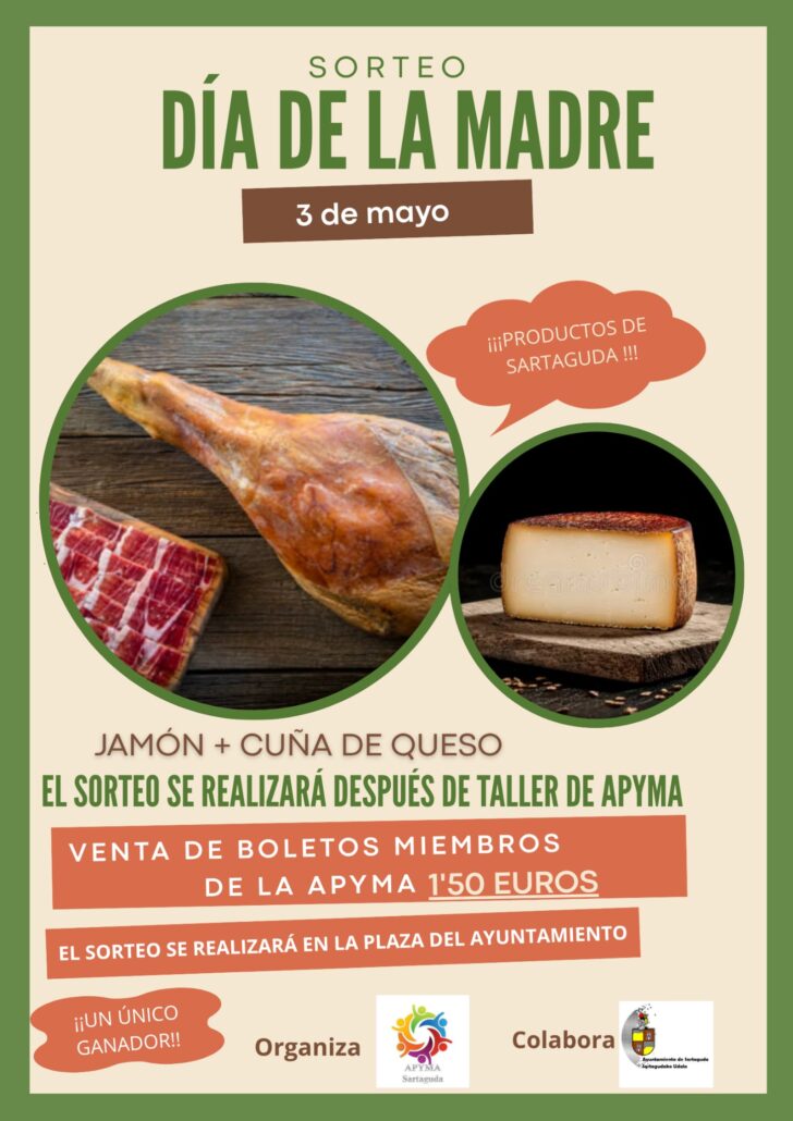 Sorteo Día de la Madre: El próximo 3 de mayo se celebrará un sorteo especial con motivo del Día de la Madre. Sorteo incluido.