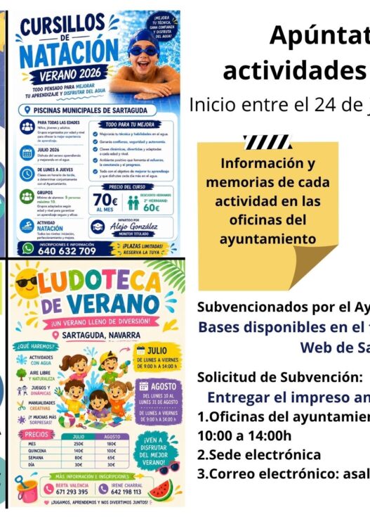 Apuntate a las actividades de verano Apuntate a las actividades de verano