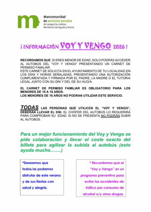 Voy y vengo Sartaguda 1