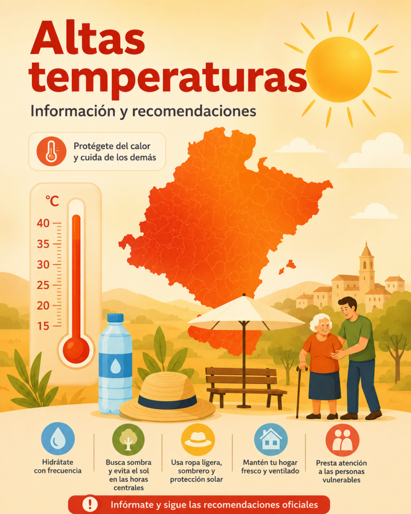 La previsión meteorológica anuncia varios días de temperaturas muy elevadas en Navarra, con especial incidencia entre el 6 y el 10 de julio.