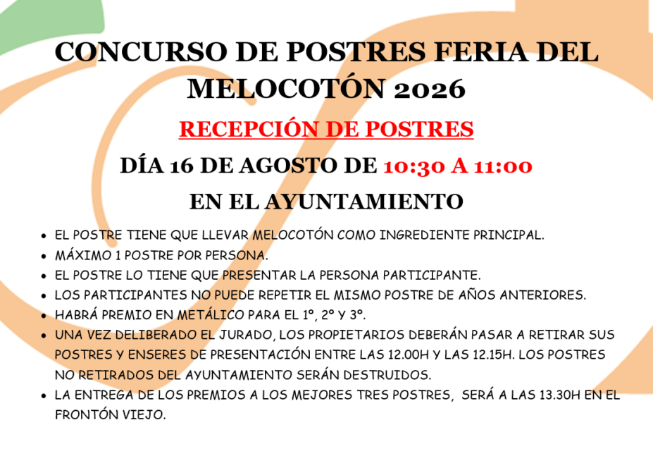 Concurso de postres