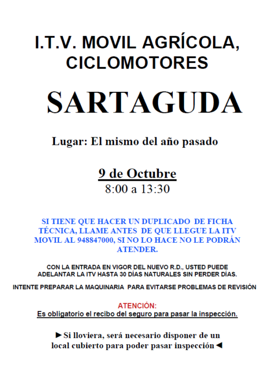 itv movil agricola sartaguda itv movil agricola sartaguda