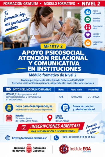 8 Cartel MF1019_2 Apoyo psicosocial, atención relacional y comunicativa en instituciones 8 Cartel MF1019_2 Apoyo psicosocial, atención relacional y comunicativa en instituciones
