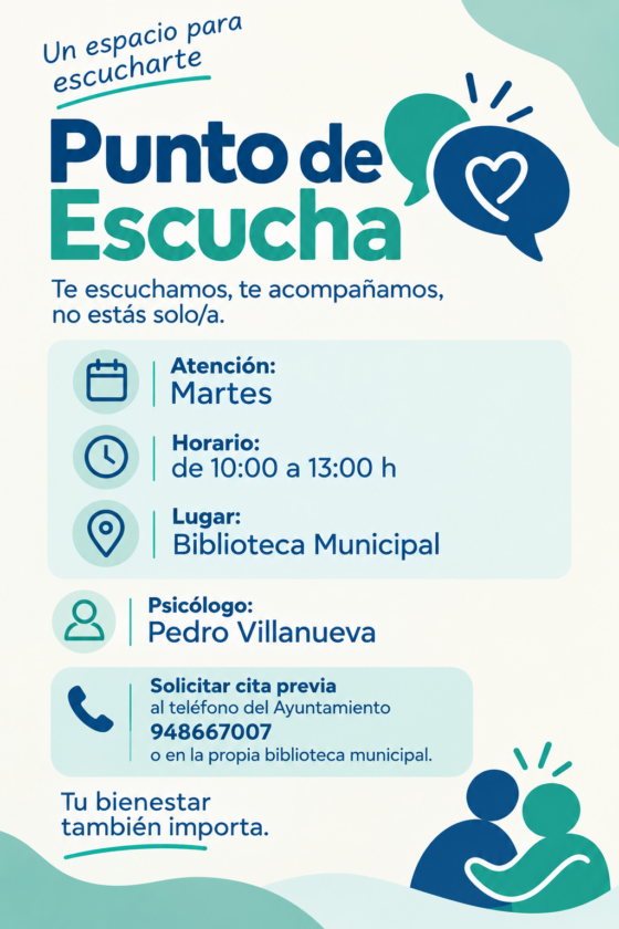 Cartel informativo Punto de Escucha Cartel informativo Punto de Escucha
